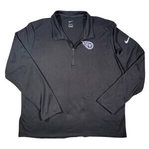 Nike Dri Fit Titans 1/4 Zip Pullover Mens XXL Thumb Hole Sleeves NFL Training